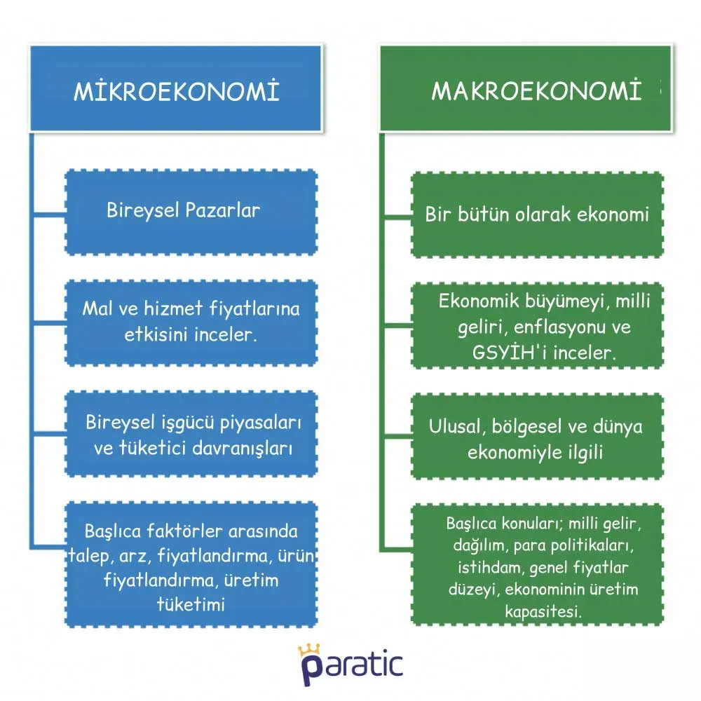 Makroekonomi ve Mikroekonomi: Öğrenciler İçin Kavramlar