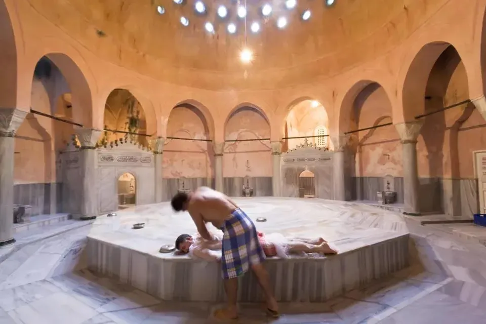 Turkish bath experience: Step-by-step steam to soap